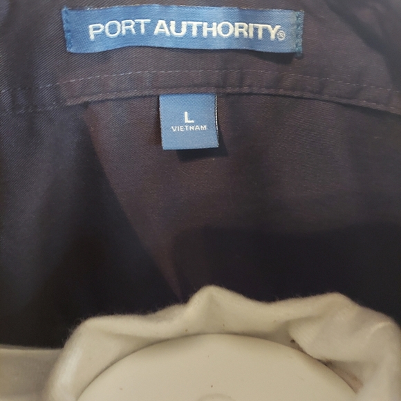 Port Authority Men’s Button Down Long Sleeve Green Dress Shirt - Picture 4 of 6